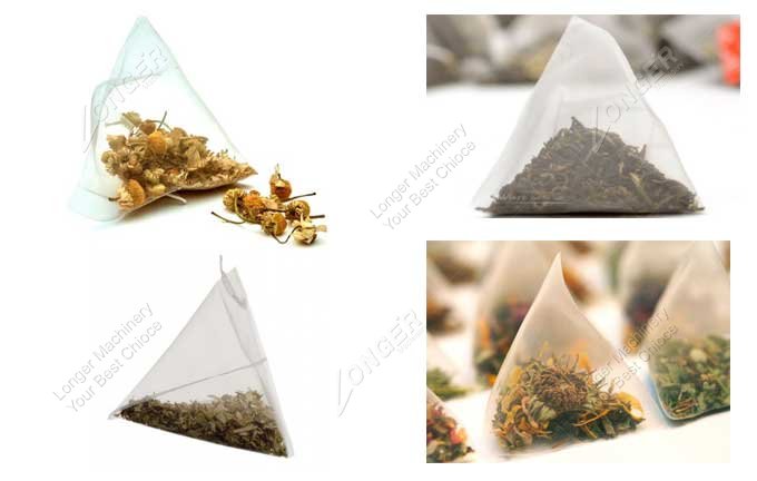 Pyramid Tea Bag Packing Machine Samples
