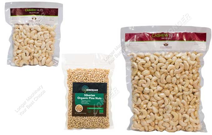 Cashew Nut Vacuum Packing Machine Samples