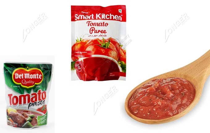 Tomato Sauce Pouch Packing Machine Samples