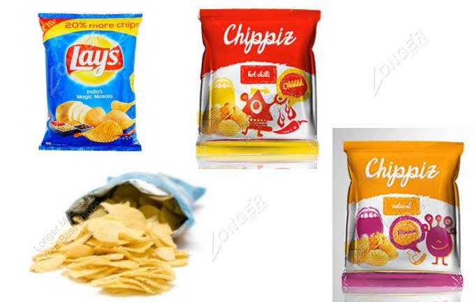 Automatic Potato Chips Packing Machine Samples